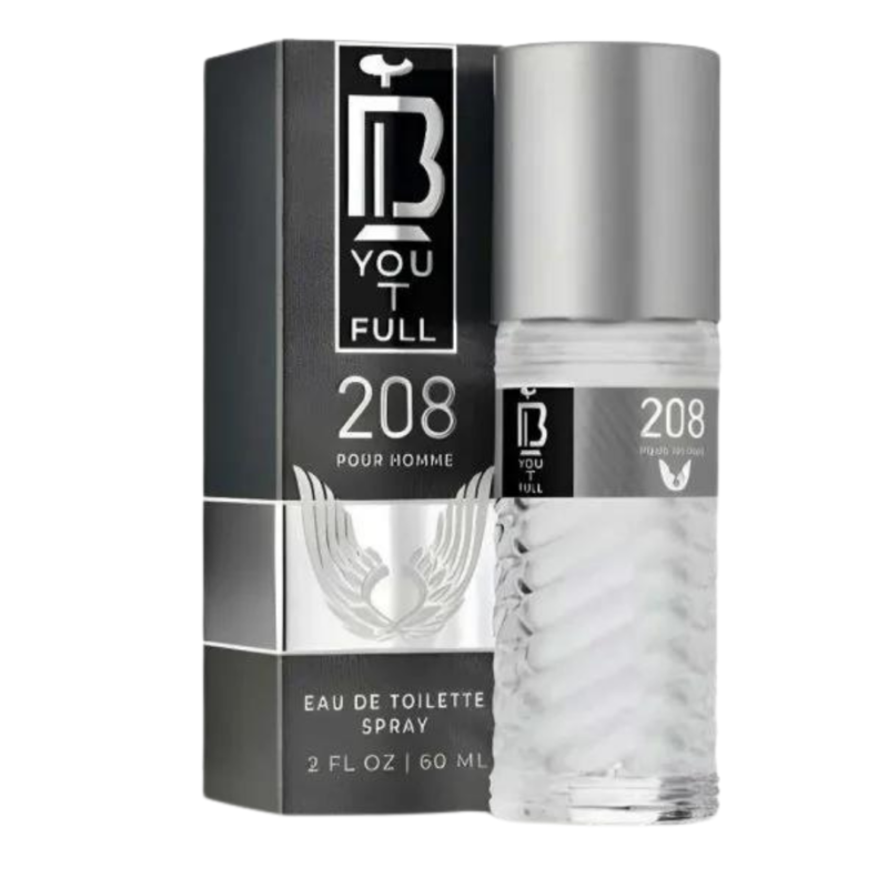 BYouTFull 208 Eau de Toilette Spray, 60ml/2oz, Inspired by Invictas