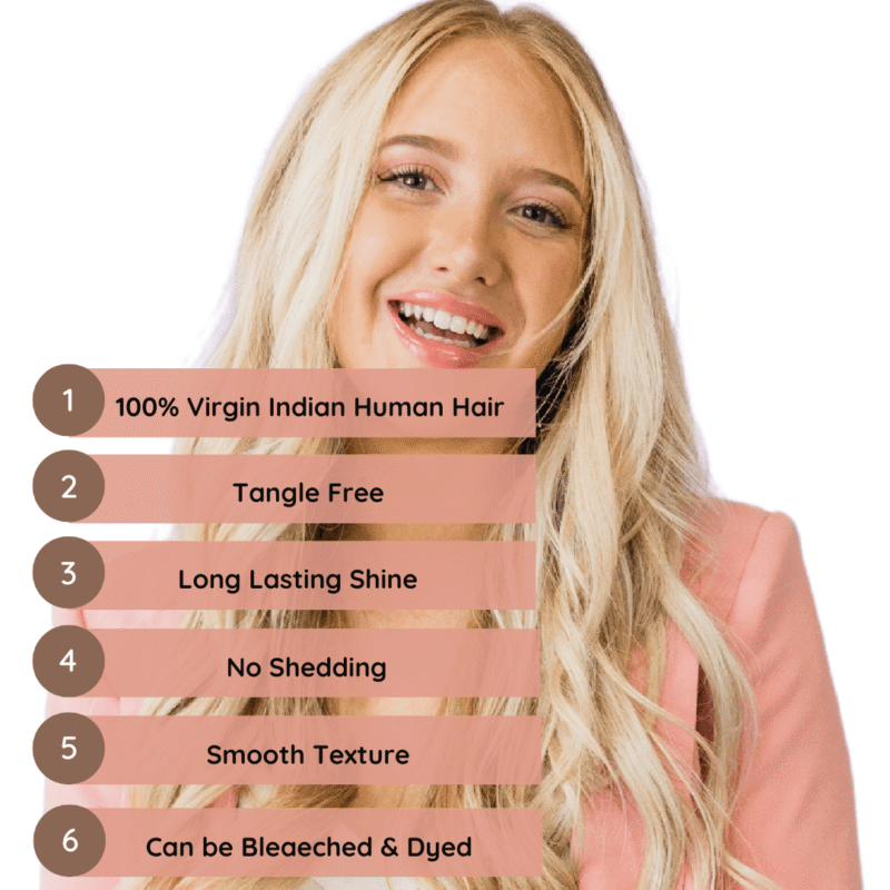 REMY 100% INDIAN HUMAN HAIR - BLONDE - Image 3